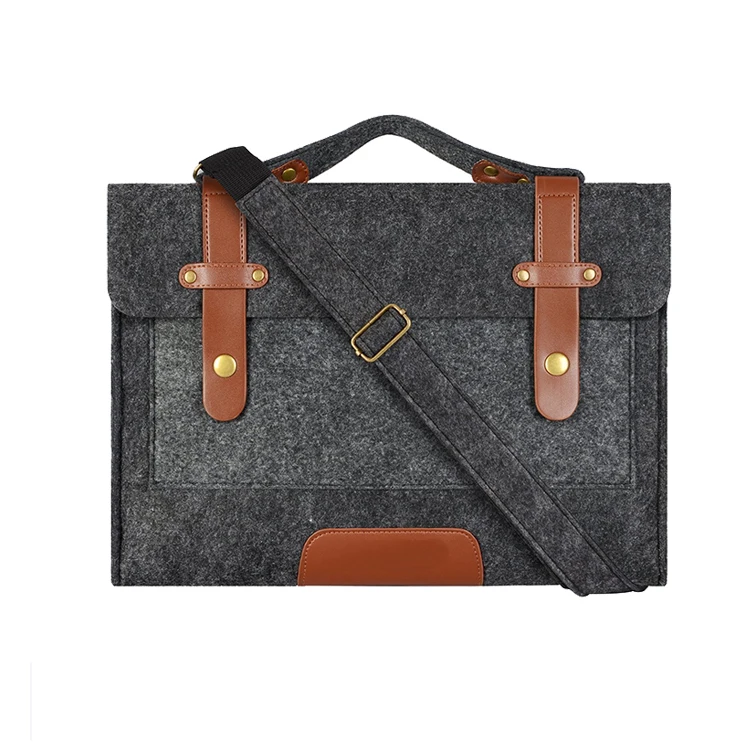 

The Most Popular Eco-friendly Waterproof Felt Laptop Bag, Gray, pink, red, blue, or custom