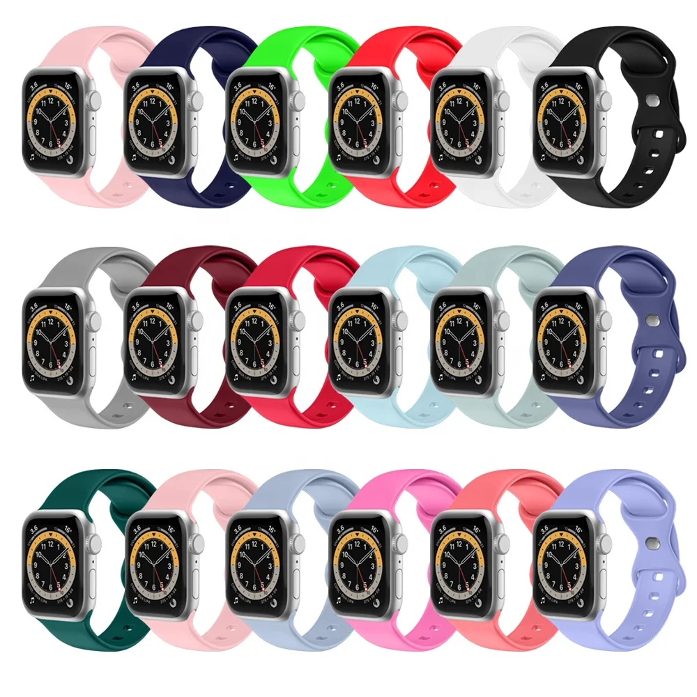 

BOORUI Watch Bands Customizable T500 straps high quality eco-friendly new design silicone strap watch band, Pure color series