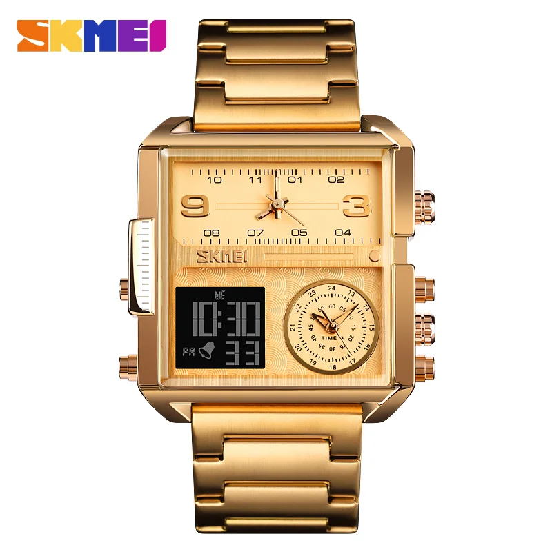 

SKMEI 2019 New Design Dual Movement Wrist Multifunction Analog Digital Sports Watches