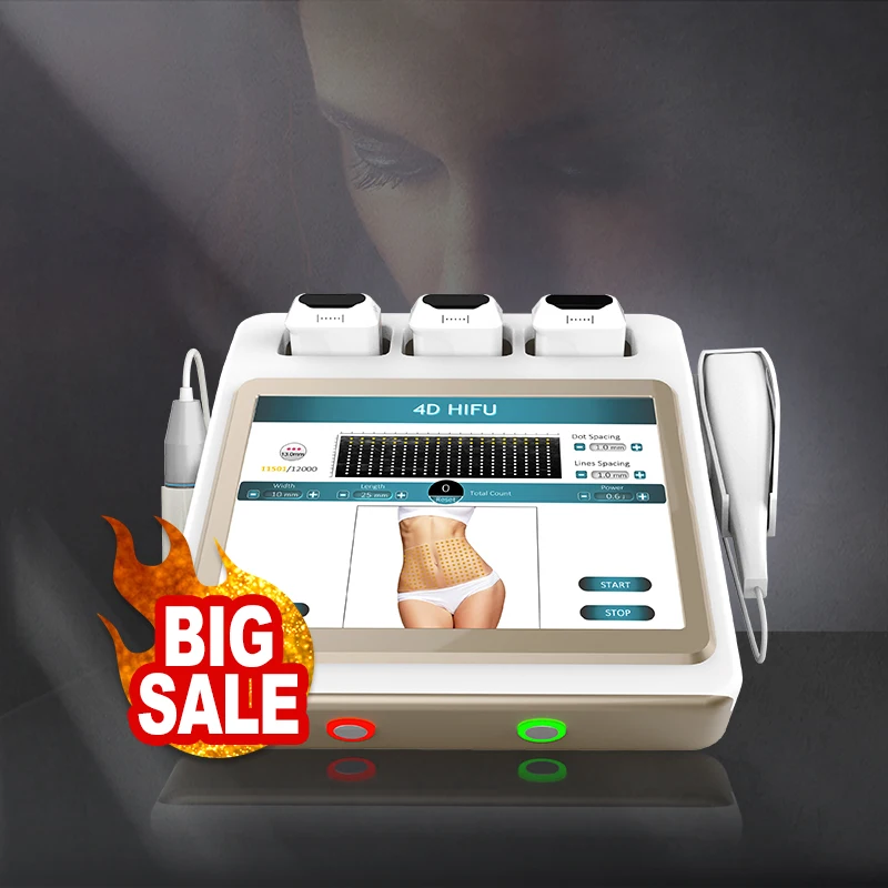 

2020 new product 4D HIFU professional hifu body slim face lift 11 cartridges machine