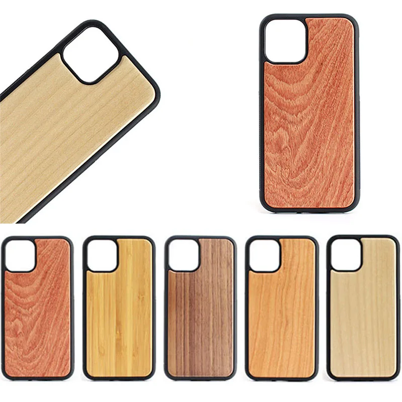 

OME Logo or Pattern Blank Sublimation Wood Phone Case for iPhone SE 2 6 7 8 X XR XS Max 11, For iPhone 12 Pro Max Phone Case, Various