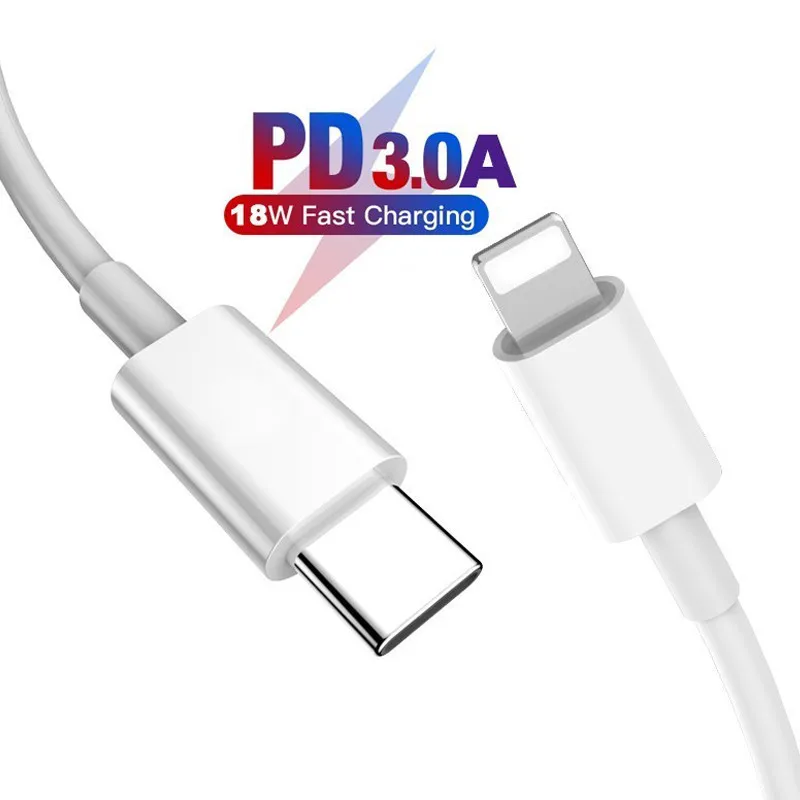 

1m Foxcon PD Fast Charging USB Cable Original C94 Chip USB C to Lighting Data Cable Suitable for iPhone12 Macbook