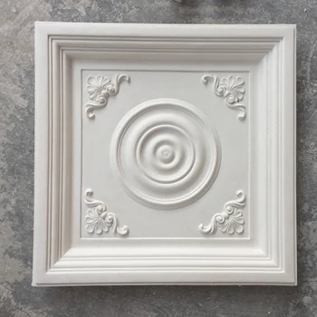 Insulated Square Delicate Gypsum Plaster Ceiling Center Panel Ceiling Medallion Buy Plaster Ceiling Center Panel Ceiling Medallion Insulated Square