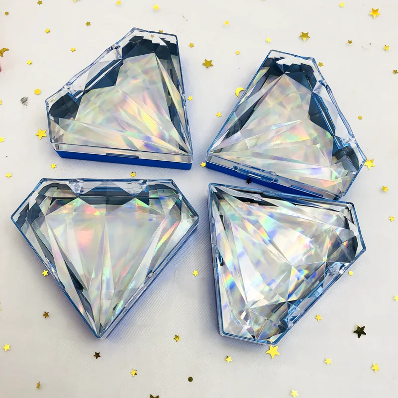 

2021 new empty customized eyelash diamond packaging box mink lashes3d Mink eyelashes wholesale private label, Oem