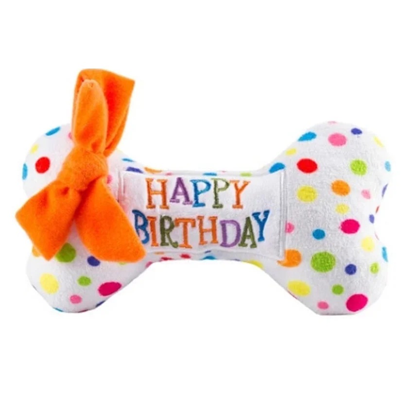 

Pet Toys Suppliers Chew Toys Dogs Toys Hot Sale Birthday Cake Shape Plush for Dogs 7-15 Days Opp Bag Well Received 2pcs
