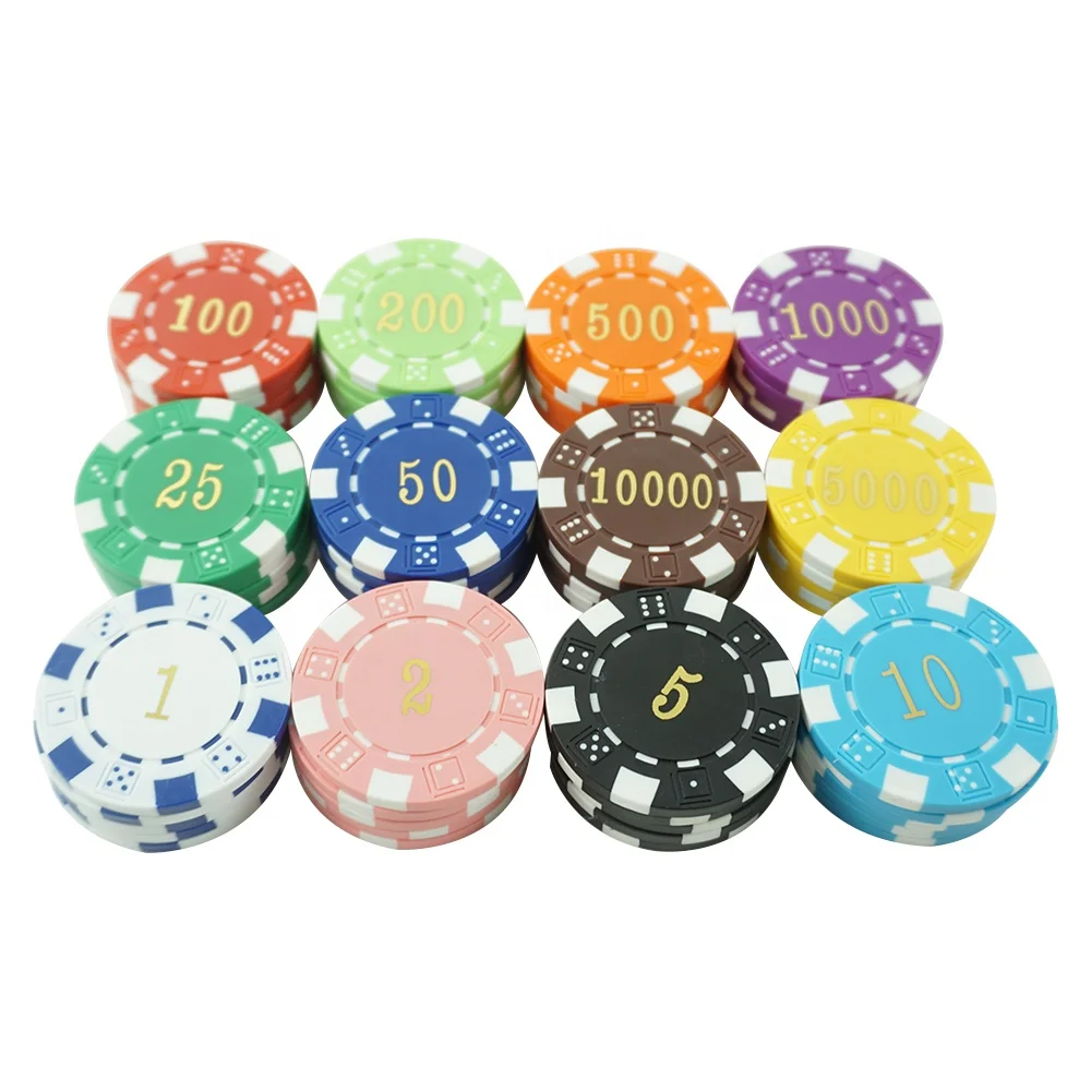 Cheap Custom 11.5g Dice Style Poker Chips 40mm Plastic Abs Material