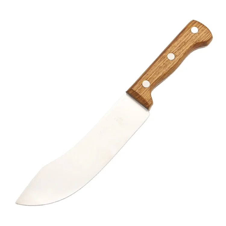 

5Cr Steel Wooden Handle Vegetable Meat Yangjiang Kitchen Slaughter Boning Butcher Knife