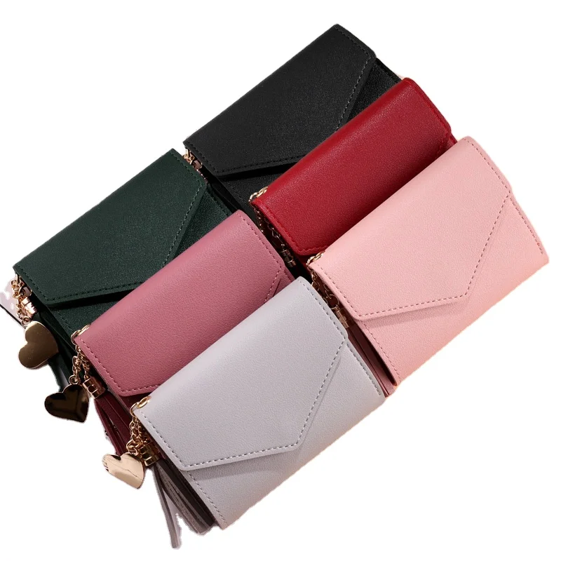 

2020 fashion mini women PU leather wallet ladies purse woman clutch small wallet for women