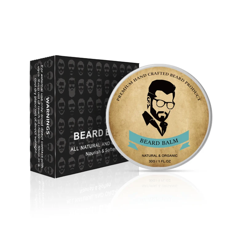 

free samples men's private label oem odm beard growth cream sets gift packing box natural organic beard balm for men, 13 colors
