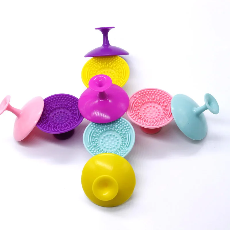 

Portable Makeup Tool Brush Brush Cleaning Tools Cleaning Silicone Mat Solid Color Custom Recycled FDA Grade Silicone 3-5 Days