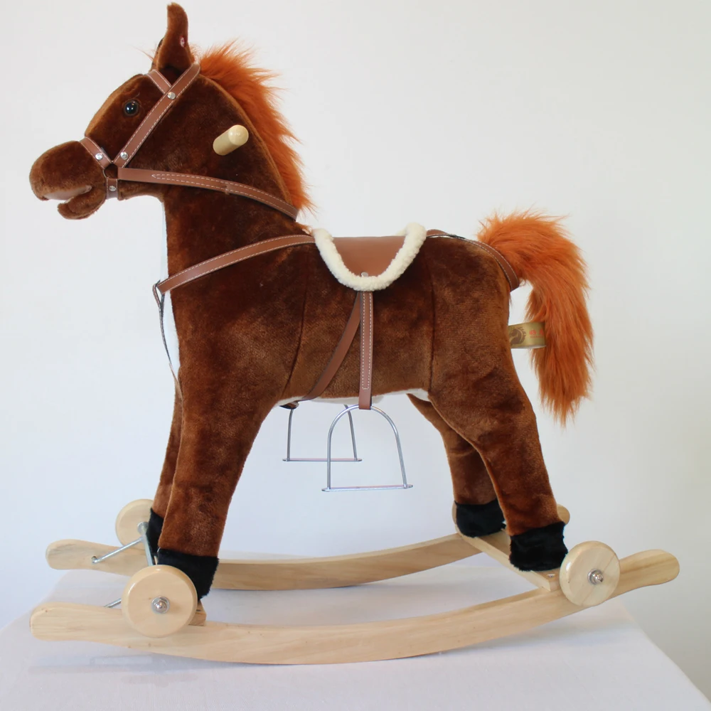 Riding Animal Plush Stuffed Rocking Horse Toy For Kid Party Game Buy