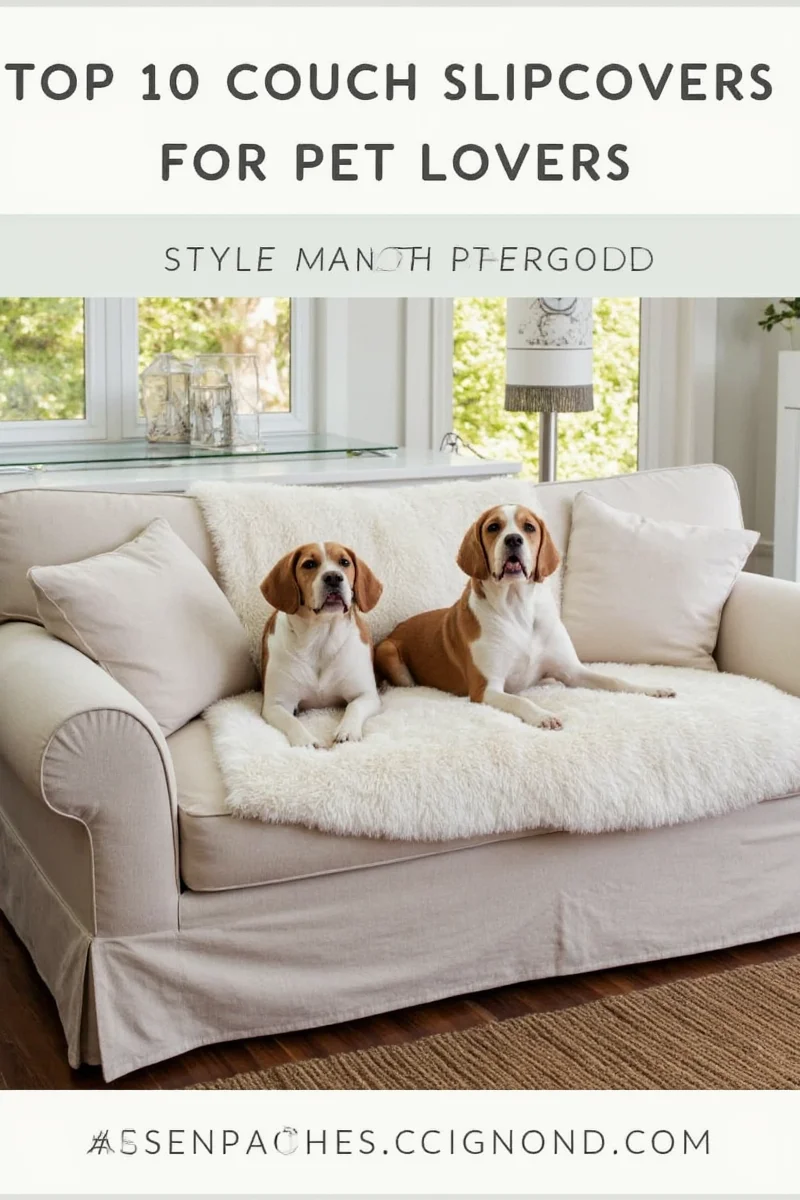 Family relaxing on a pet-friendly couch with two dogs and a cat