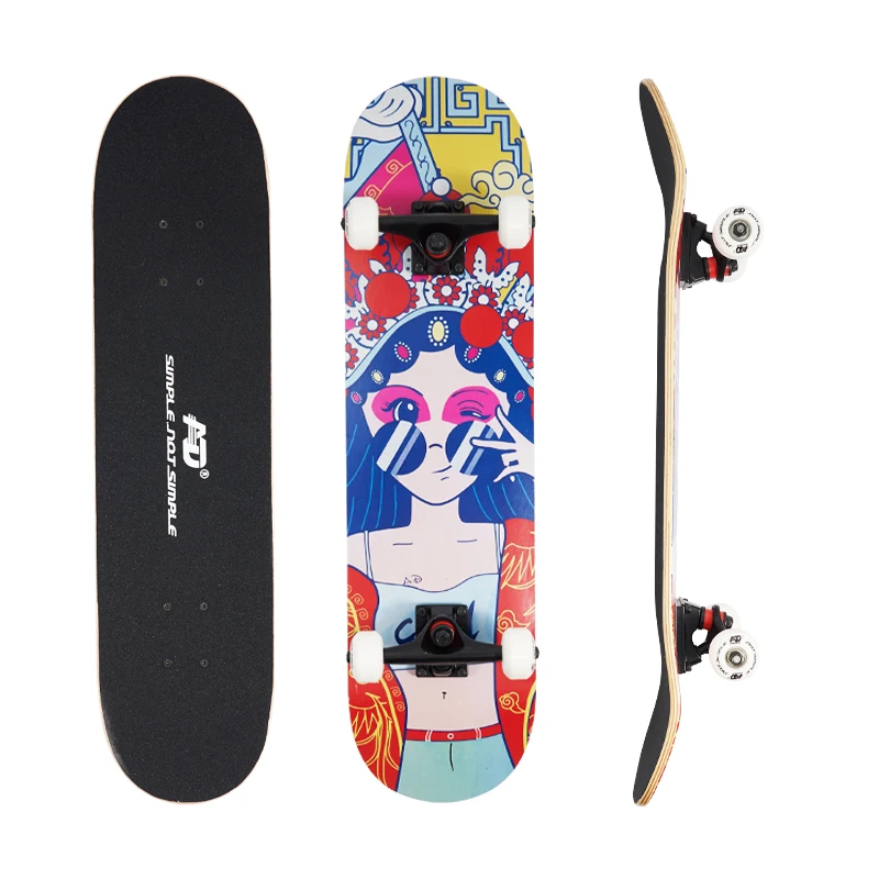 

Complete Skateboard 7 Layer Maple wood Skateboard Deck more design in stock, Customized