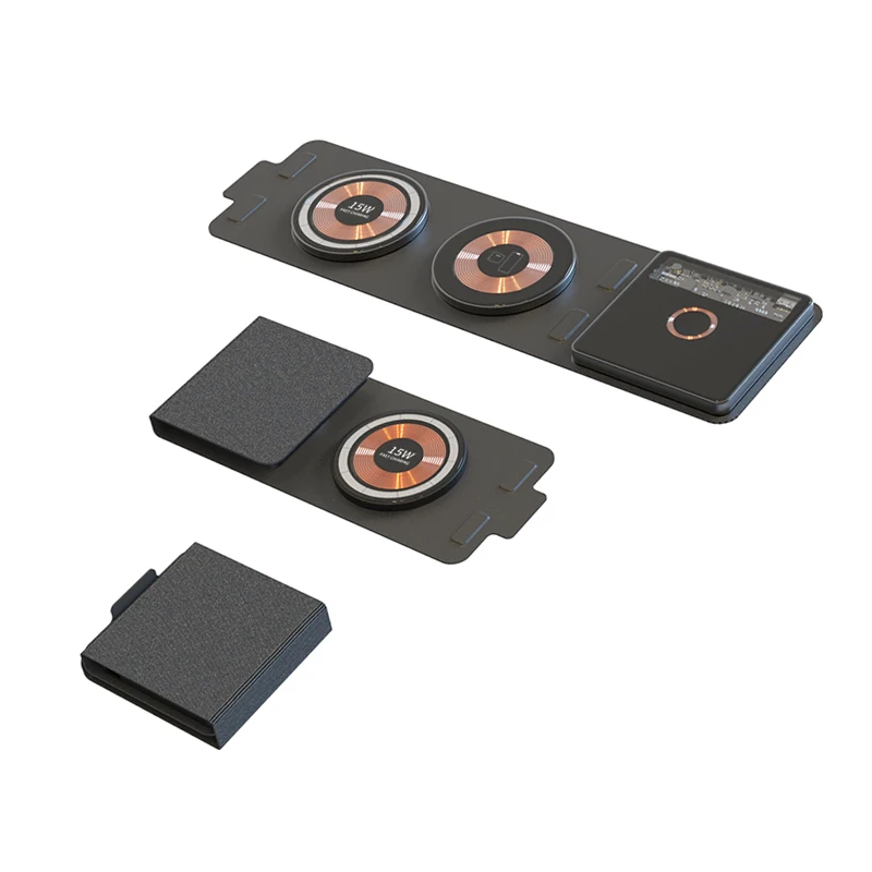 

Foldable Wireless Charger for Multiple Devices travel magnetic 3 in 1 Wireless Charging Station