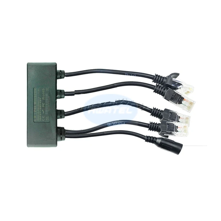 

HWATEL original 4 port Power Over Ethernet POE Injector for POE or no POE camera wifi AP