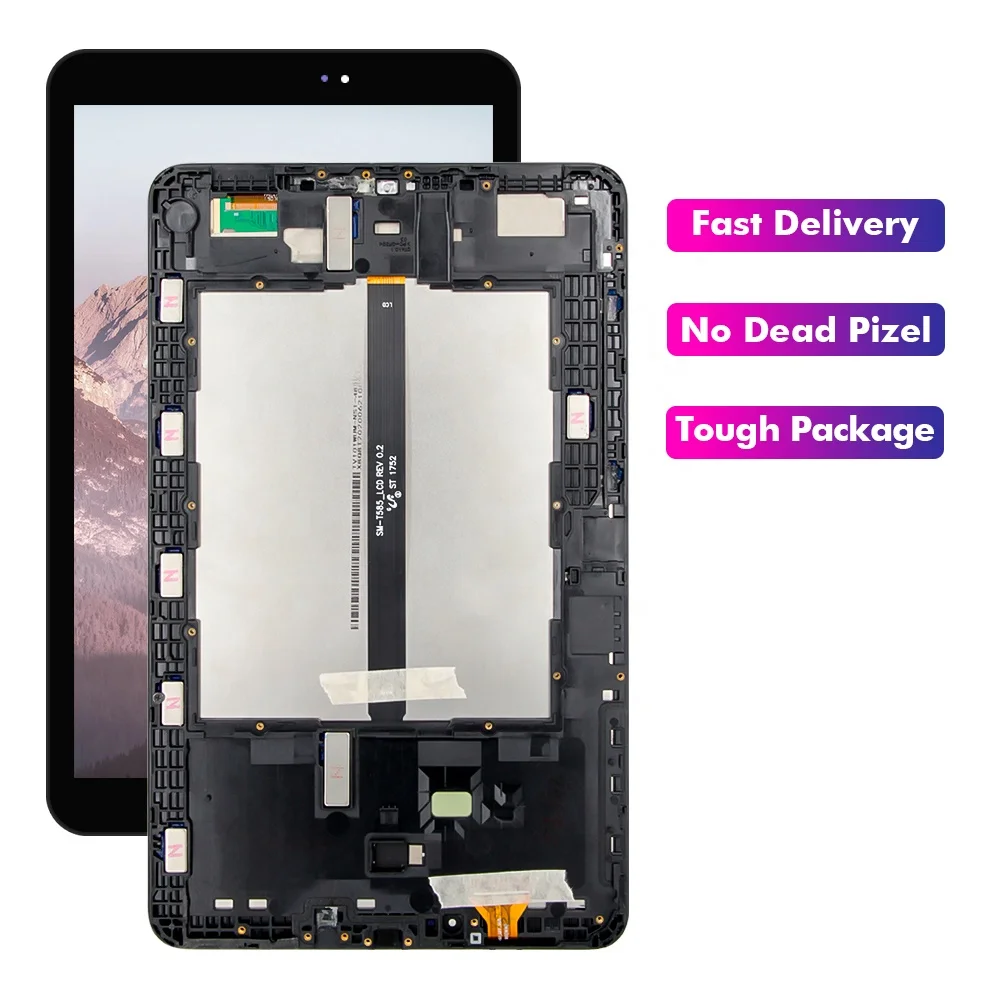 

For Samsung Galaxy Tab A 10.1 2016 T580 T585 LCD Display For SAMSUNG TabA 10.1 P580 P585 Touch Screen Digitizer Assembly + Frame, Black