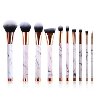 

Professional White Marble Makeup Brushes Set 10 Pieces with Foundation Cosmetic Brush