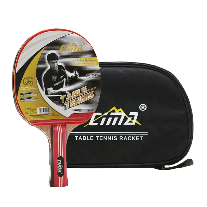 

Table Tennis Paddle Professional Ping-Pon Paddle Table Tennis Racket with Carbon Fiber Blade Premium Carrying Case