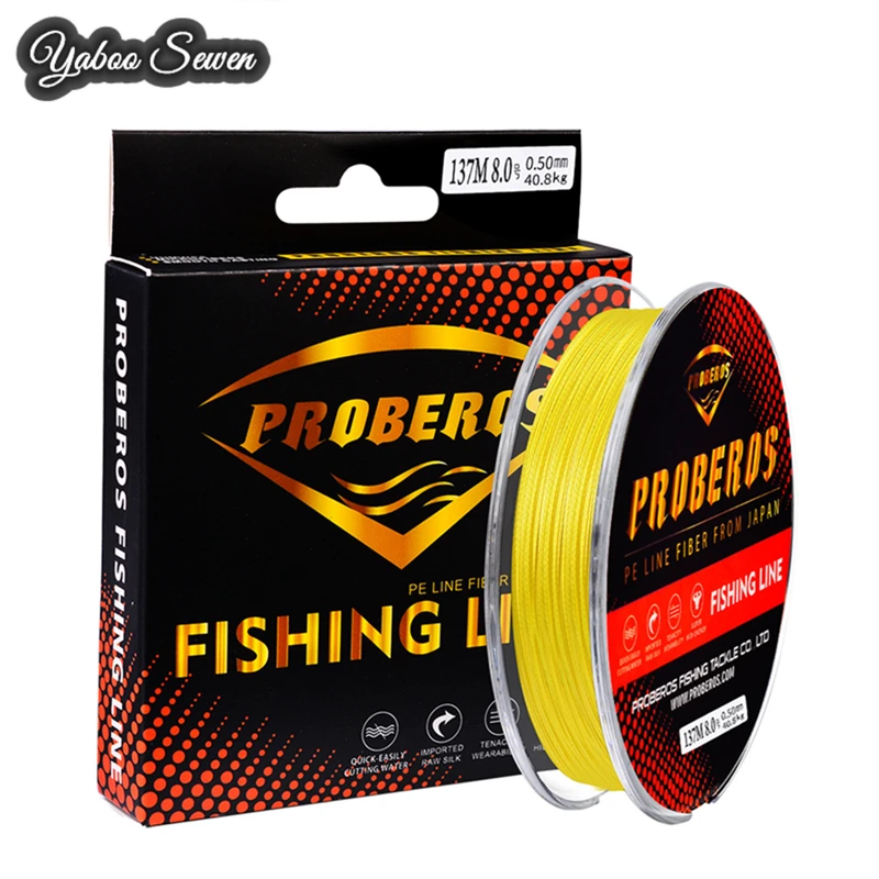 

100m 137m 210m 8 Strands  High Strength PE Fishing Line Single Colors, Red/yellow/gray/blue/green