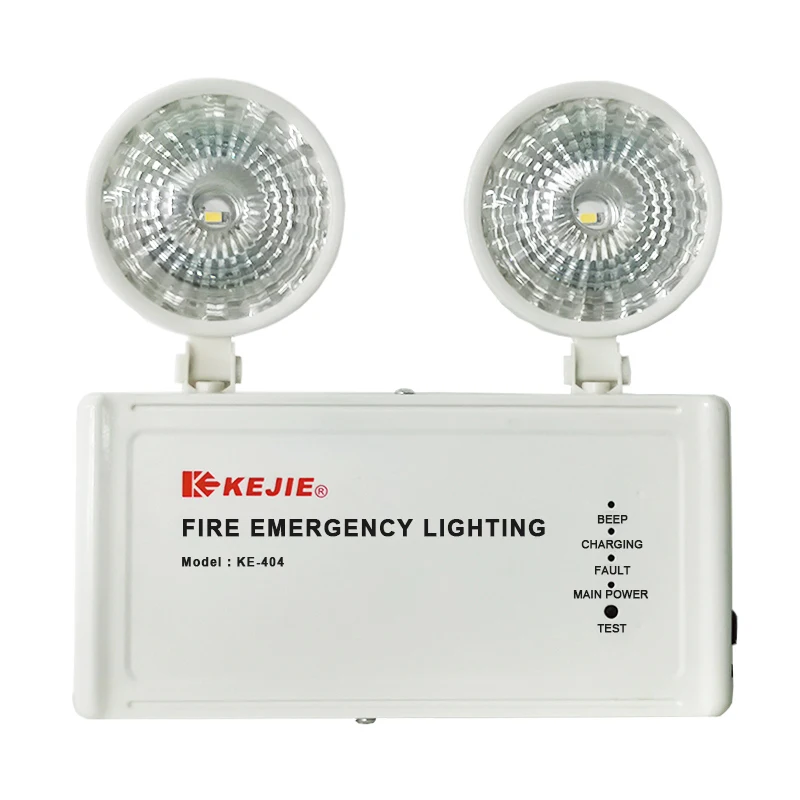 AC 220V-240V 110V Smart and Slim Emergency Lamp Twin Spot Light IP20 Led Emergency Fire Lights Backup