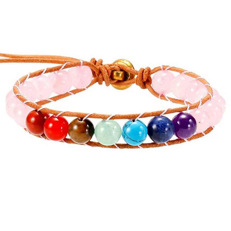 

2022 Wholesale Natural Gemstone Healing Stone Beaded Bracelets for Women Jewelry
