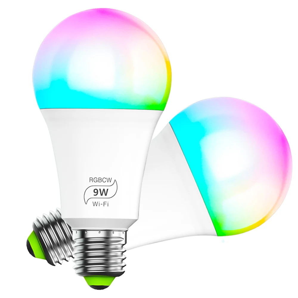 9W E27 RGBCW MagicLight Smart Bulb, Bombillas LED Inteligentes Wifi Bulb Works with Alexa & Google Assistant