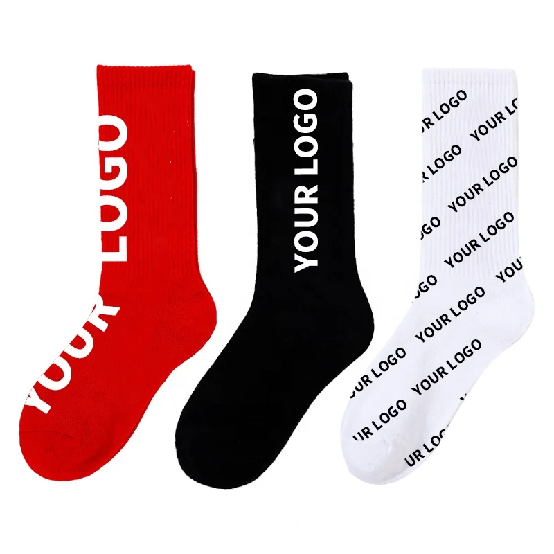 

OEM Custom Street Fashion Design Socks Colorful Casual Men Cotton Crew Sports Socks