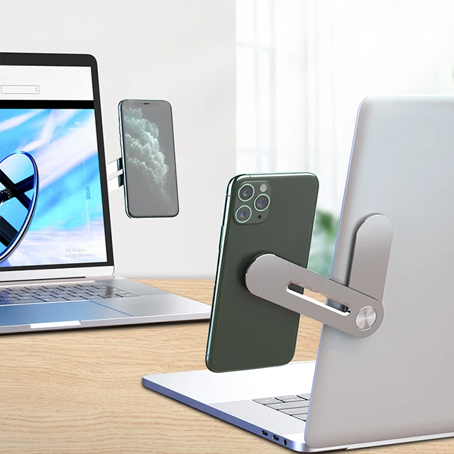 

Essager Foldable Magnetic Holder For Laptop Side Flexible Magnet Mobile Cell Phone Holder Support Smartphone