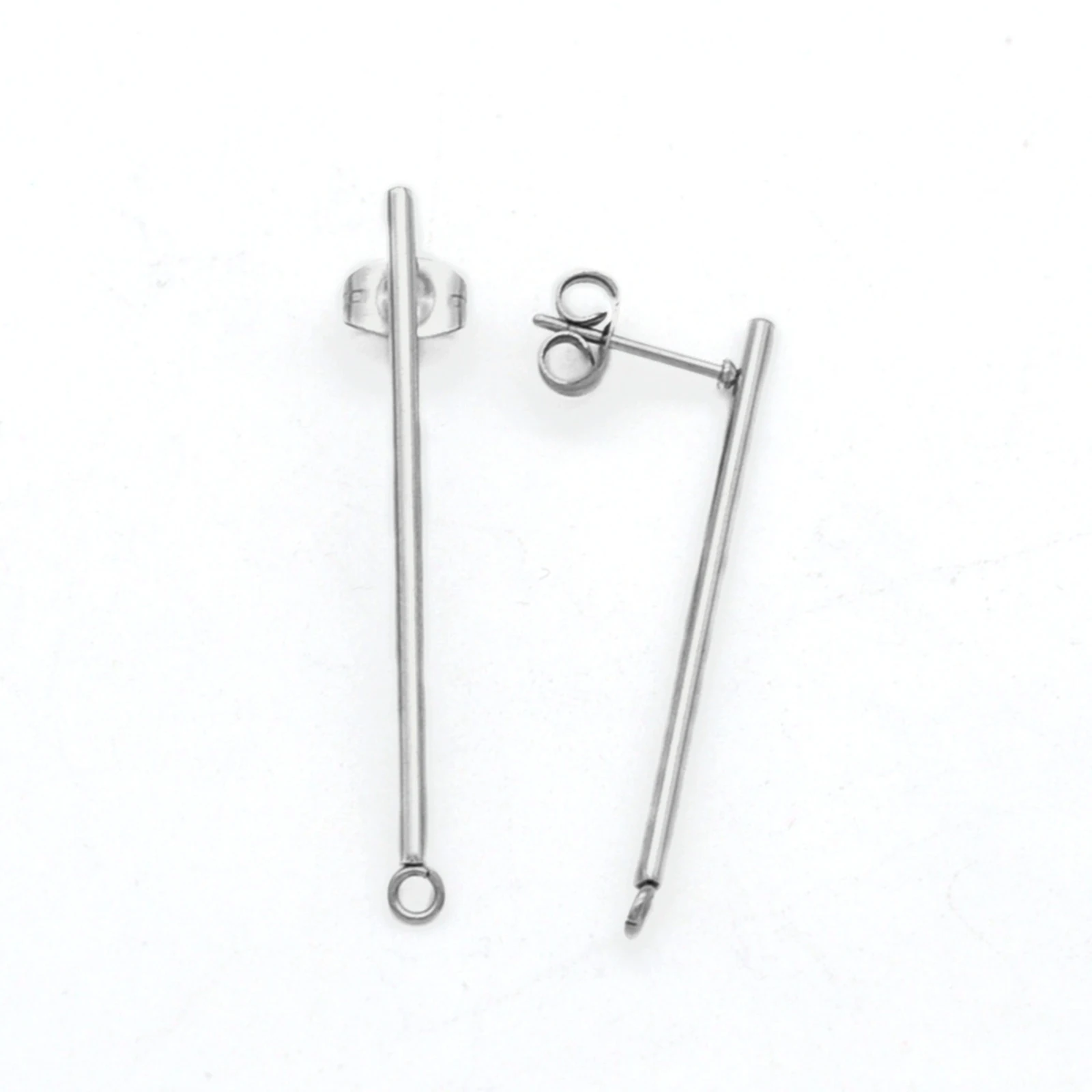 

PandaHall 304 Stainless Steel Ear Nuts Strip Stud Earring Finding