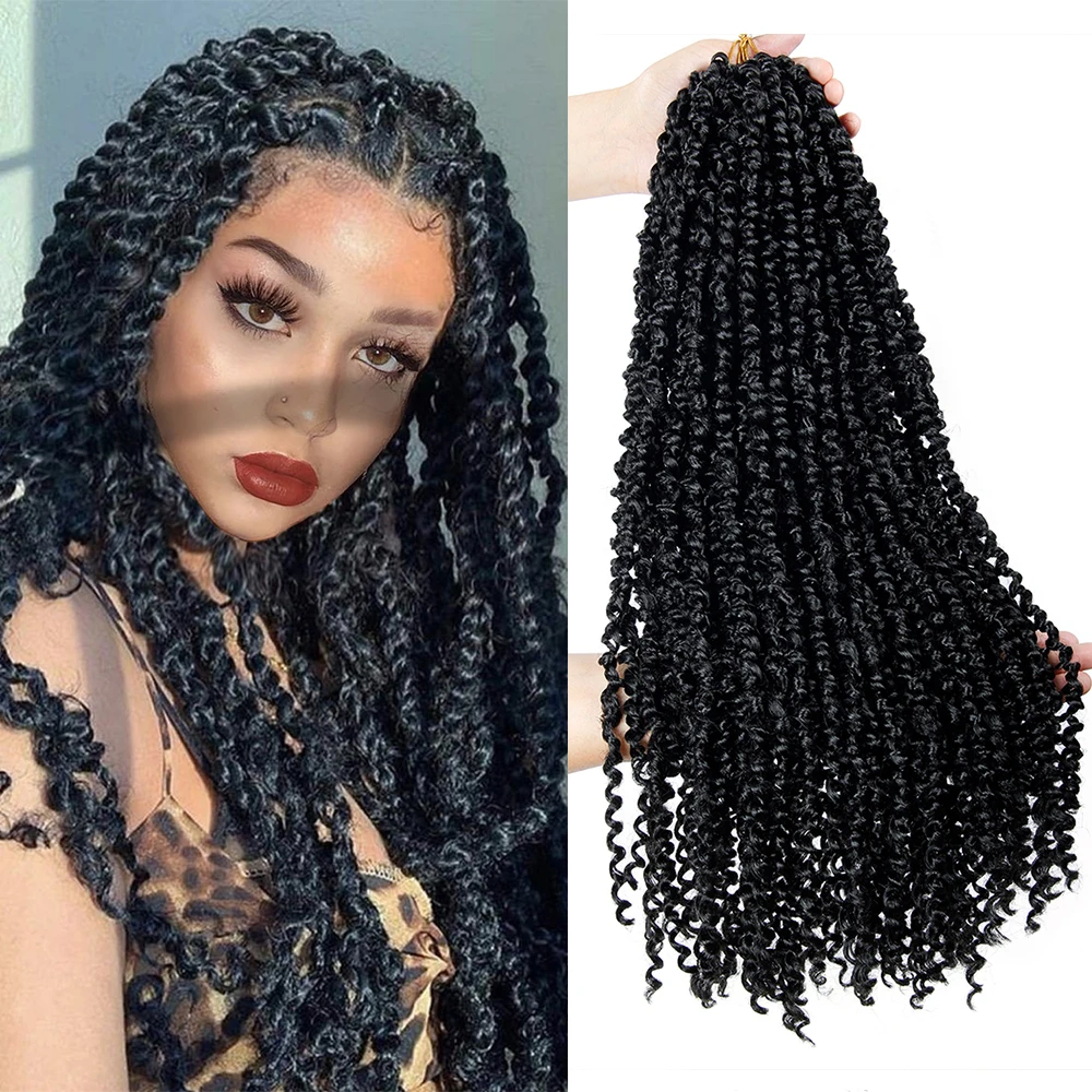 

passion twist crochet hair 22 inches braiding hair for women wholesale synthetic crochet braid hair