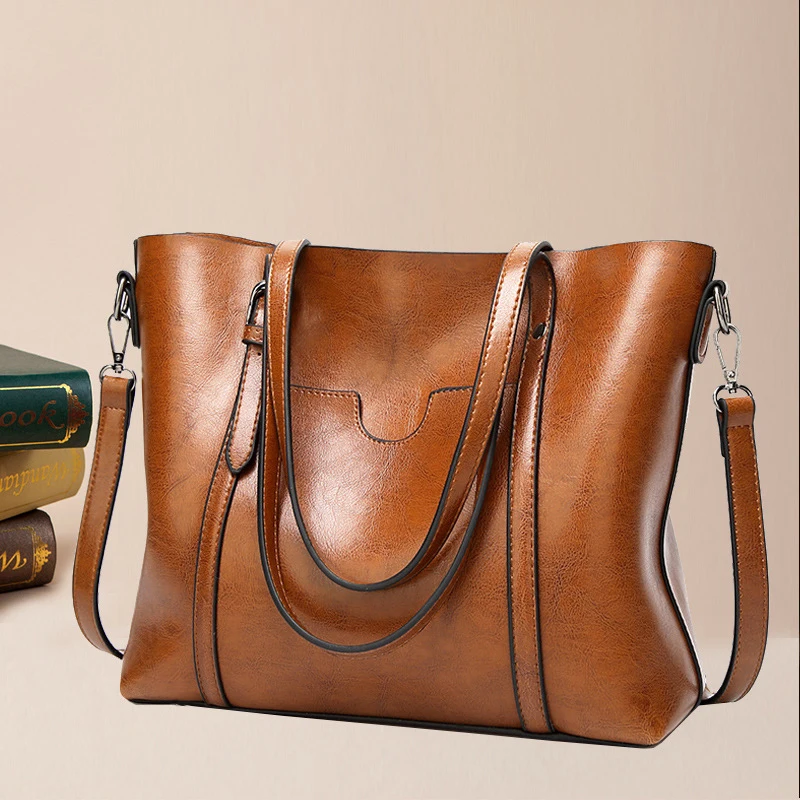 

luxury female office shoulder crossbody bag large leather tote bags women handbags ladies, 9 colors