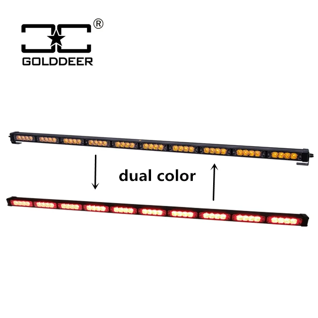 Dual color Emergency response lights for vehicles directional arrow light led warning lightbar for tow trucks