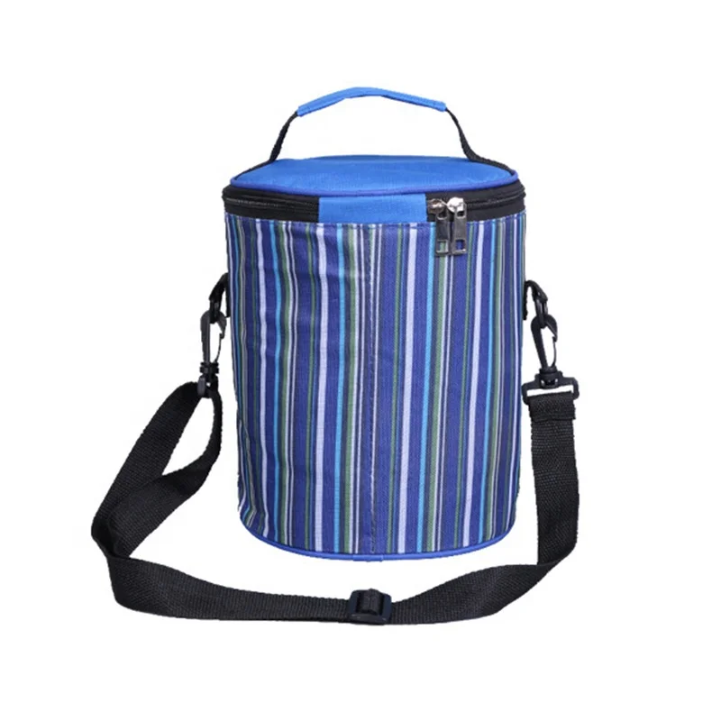 

Outdoors Promotional Preservation Tote Picnic Food bag Thermal Bag Insulated Lunch Box Cooler Bag, Red, blue