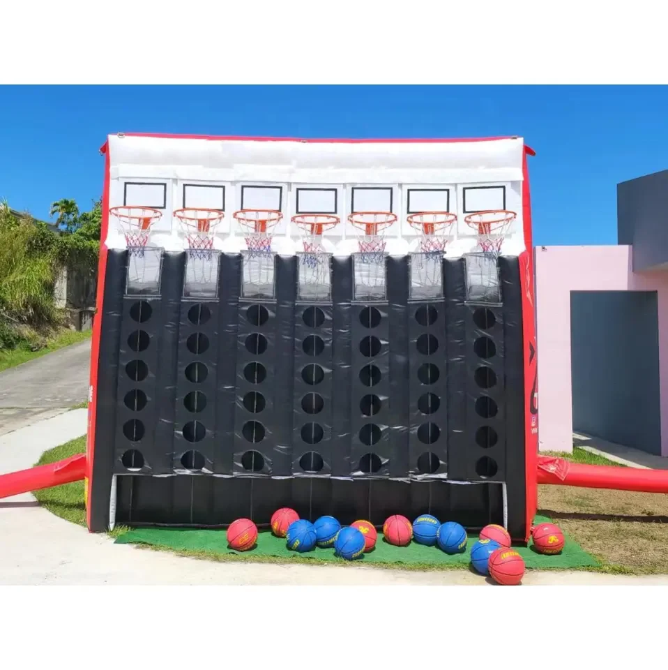 

WINSUN inflatable Basketball connect Four Game Connect Four Carnival Game Inflatable Giant Connect Four Basketball Game