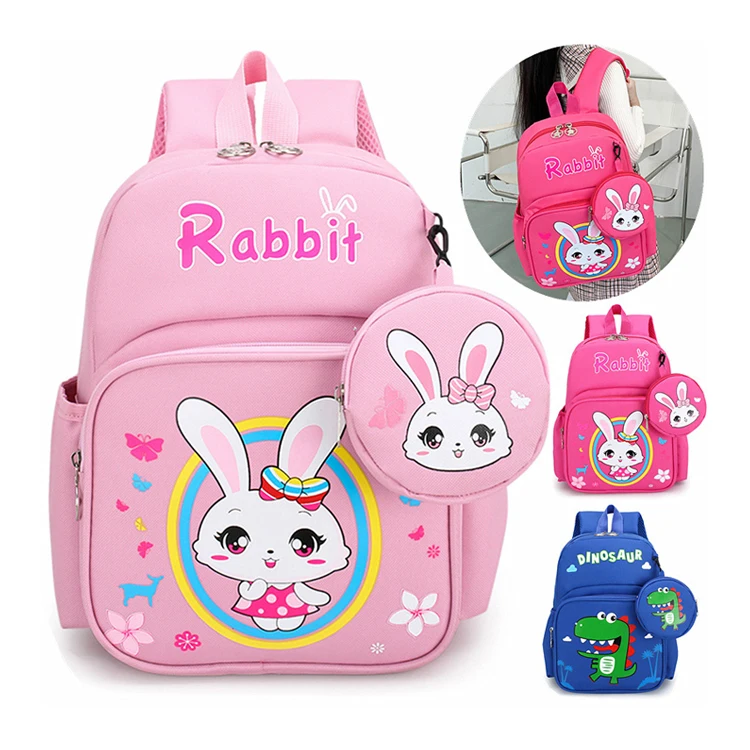 

2021 New Children Backpacks Girl Boys School Bags Toddler Kids Schoolbag Kindergarten Cartoon backpack, Customized color