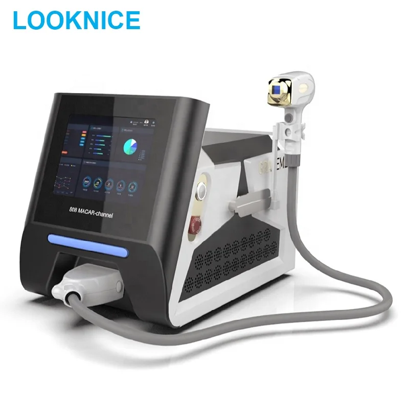

dropshipping portable 808nm diode laser hair removal machine with triple wavelength diode laser