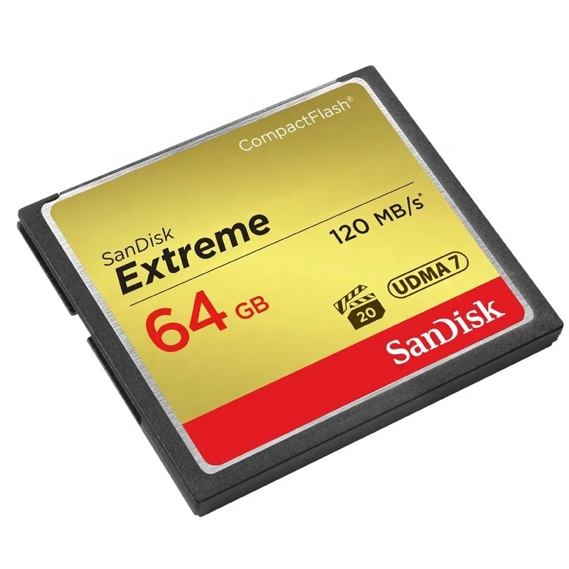 

Original SanDisk Extreme Flash Memory Card 32GB 64GB 128GB 120MB/S CF Card Flash Card Memory Carte Memoire for Camera