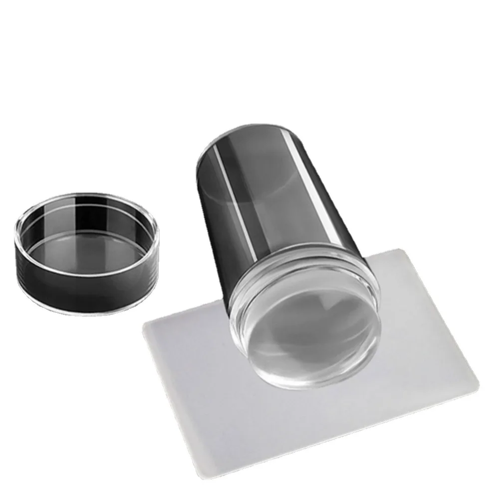 

Wholesale Nail Art Crystal Silicone Seal French Nail Painted Transfer Tool, Picture