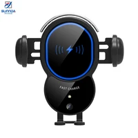 

360 mini universal magnetic air vent mount wireless charger car mobile gravity phone holder