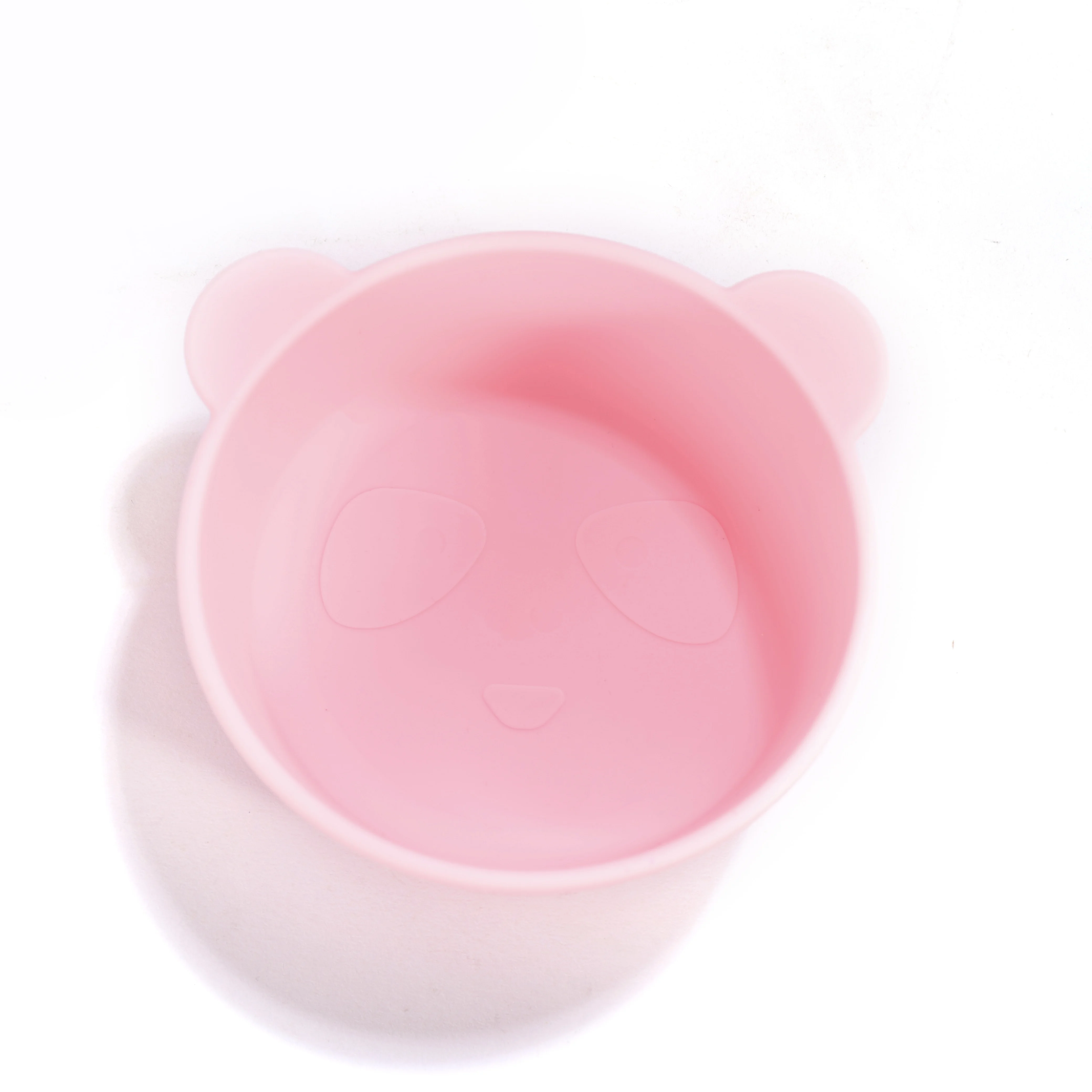 

New Products BPA Free Baby bowls Silicone for Kids Custom color Acceptable panda bowl with suction, As pic or customized