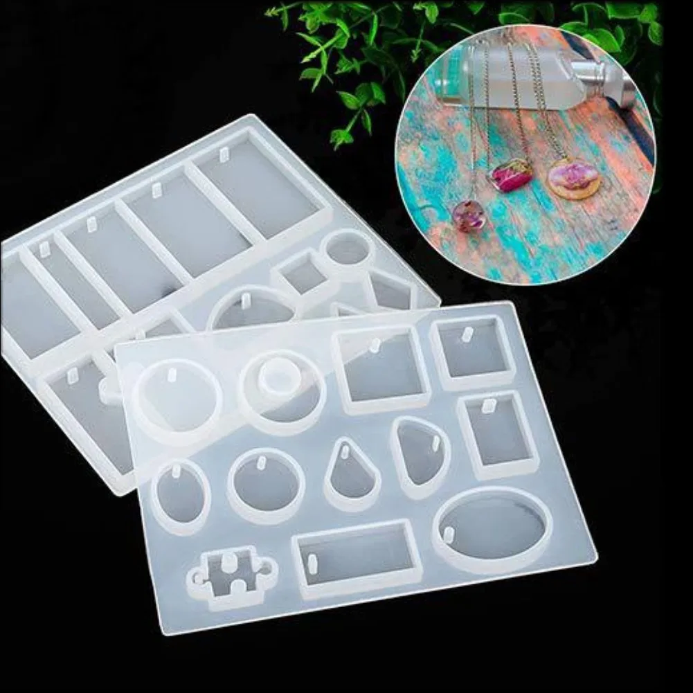 

DIY Crystal Epoxy Silicone Pendant Mold Resin Casting Decoration Square Handmade Craft Injection Soup Bar Mould Gift