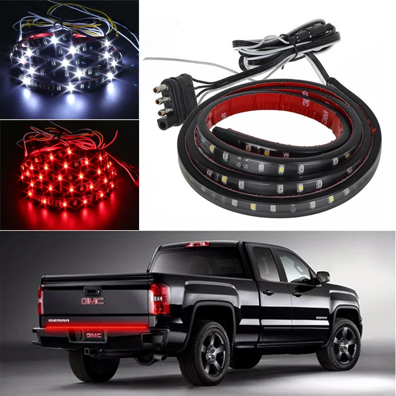 
49 inch truck tailgate light strip flexible bi-color 12V 2835 70SMD LED turn signal light 