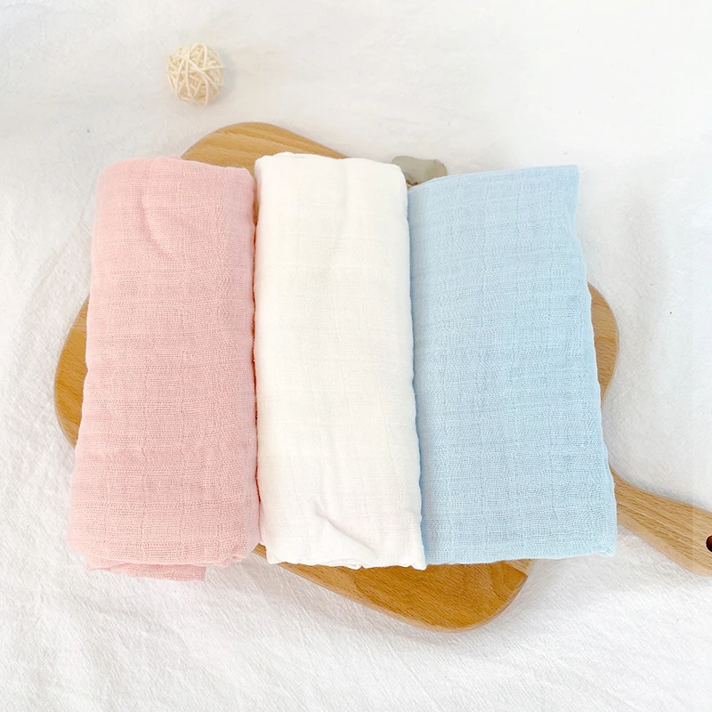 

Cotton Newborn Reusable Cloth Nappy Gauze Blanket Bath Towel 3 Pieces 70*70 Cm Baby Diaper Muslin