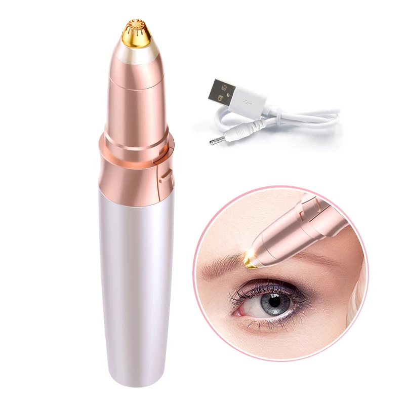 

OEM Customized Rechargeable Eyebrow Hair Remover Pen Painless Electric Eyebrow Trimmer
