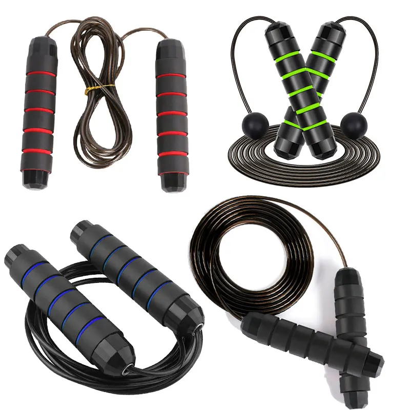 

Gym skipping rope jump rope tangle free jump rope skip supplier, Red / blue /black/green, etc.