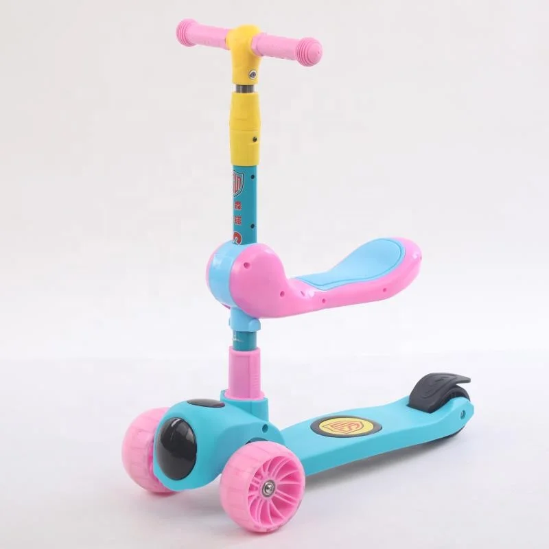 

Good quality portable 3 wheels kids scooter children kick scooter with seat, As the pictures