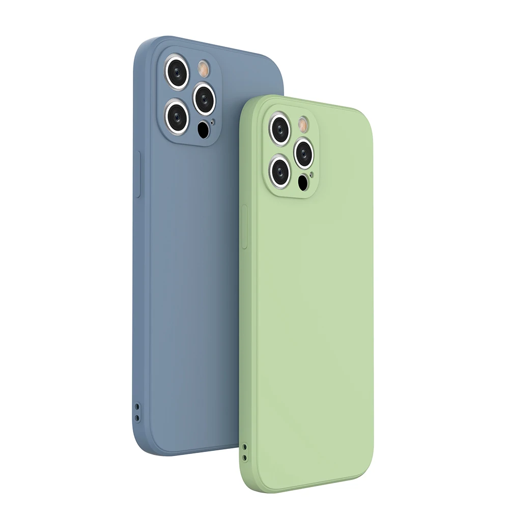 

2021 New Matte tpu case for iphone 12 pro max Shockproof candy color phone case cover for iphone 11 pro max xs xr handyhulle, Black, white, pink, yellow, blue, green, red