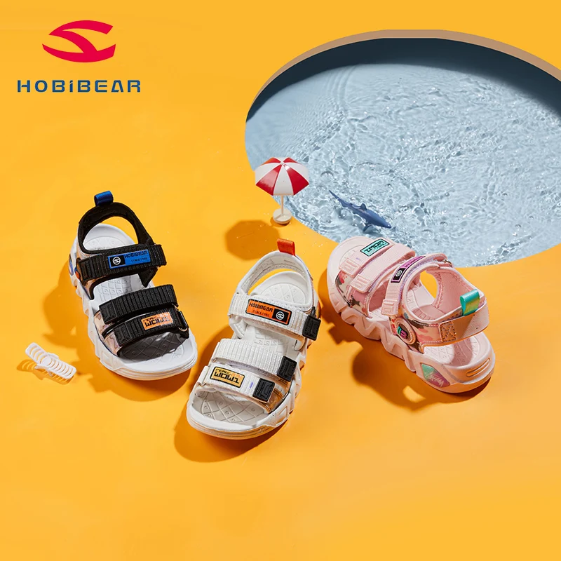 

Hobibear 2021 Casual Shoes Summer Kids School Girls Sandal Kids Shoes for Boys and Girls Children's Shoes Outdoor Sandals, Pink ,black, silver