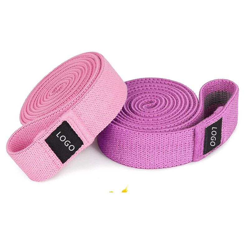 

Custom Bandas de resistencia Elastic Fitness Workout Cotton Booty bands Pull Up Assist long Fabric Resistance Bands, As picture