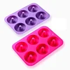 Shinerin Non Stick Mold Silicone Donut Baking Pan 6 Full Size Donut Cake Mold